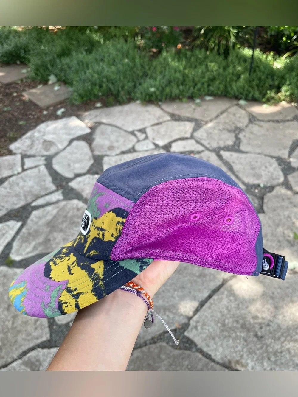 Rare The North Face Colorful Paint Splatter Class V Camp Hat